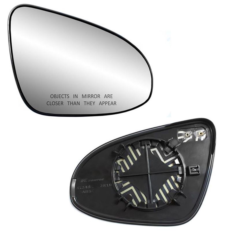 Fits 14-18  Corolla 17-18 Corolla iM Right Pass Mirror Glass Lens w/Adhesive