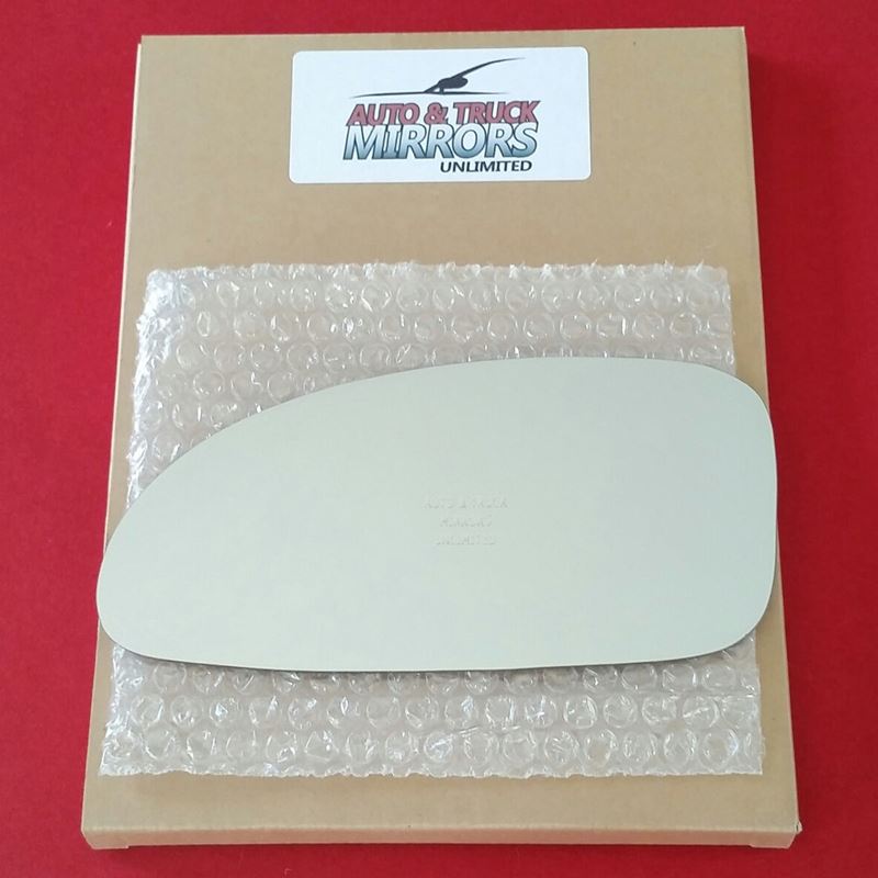 New Replacement Mirror Glass with FULL SIZE ADHESIVE for 2000 2005 BUICK LESABRE Passenger Side View Right RH 