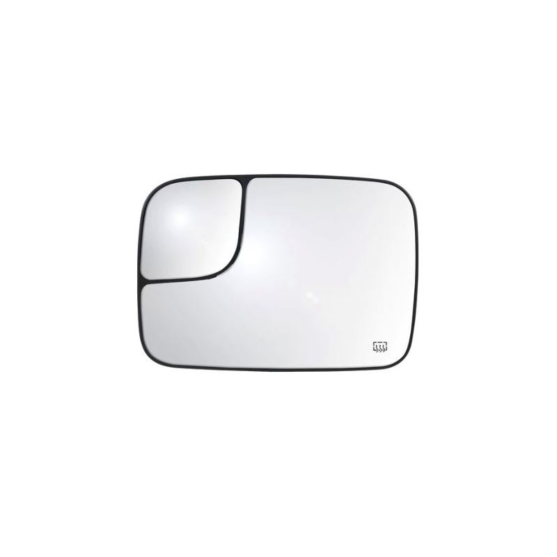Compatible With Dodge Ram 2500 3500 2005 06 07 08 2009 Mirror Glass Driver Side Non-Heated All Cab Types w Towing Package w Backing Plate Flat並行輸入